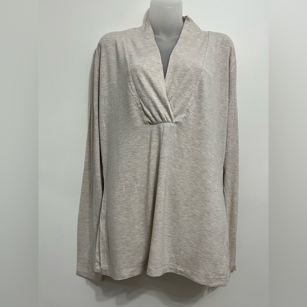 Elegant Taupe Women's Top